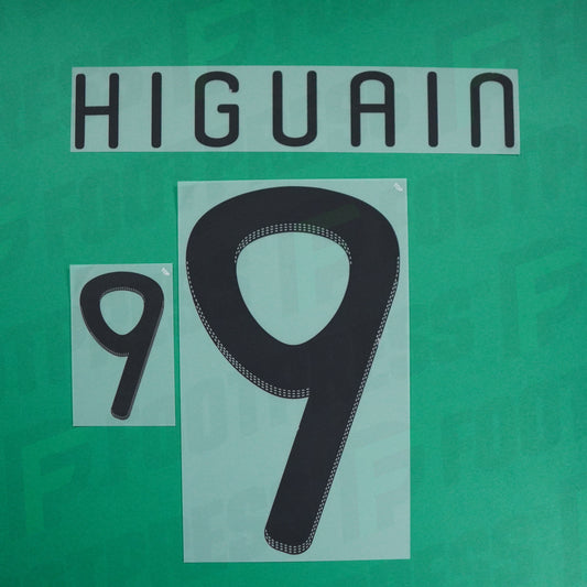 Official Nameset - Argentina, Higuain, WC 2010, Home, Black