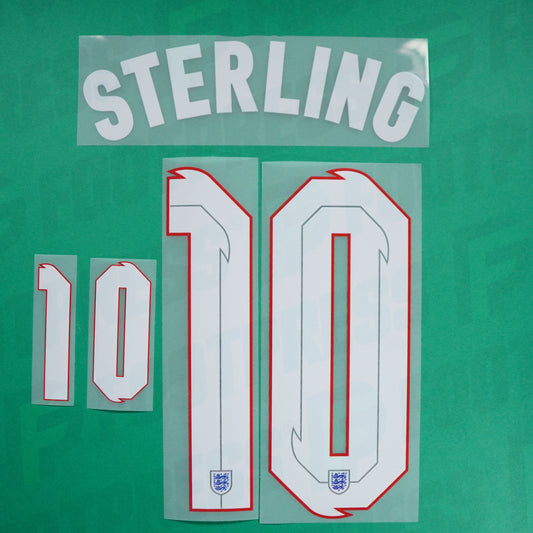 Official Nameset - England, Sterling, 2020, Away, White