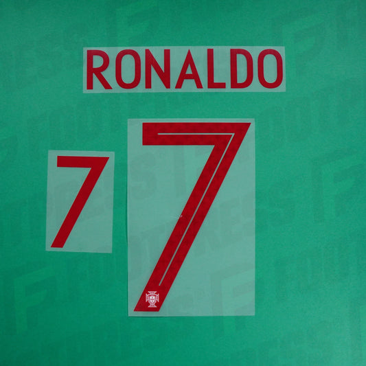 Rebaño Oficial - Portugal NIÑO, Ronaldo, WC 2018, Visitante JUNIOR, Rojo
