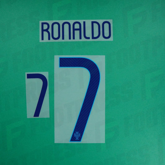 Flocage Officiel - Portugal ENFANT, Ronaldo, WC 2014, Away JUNIOR, Bleu