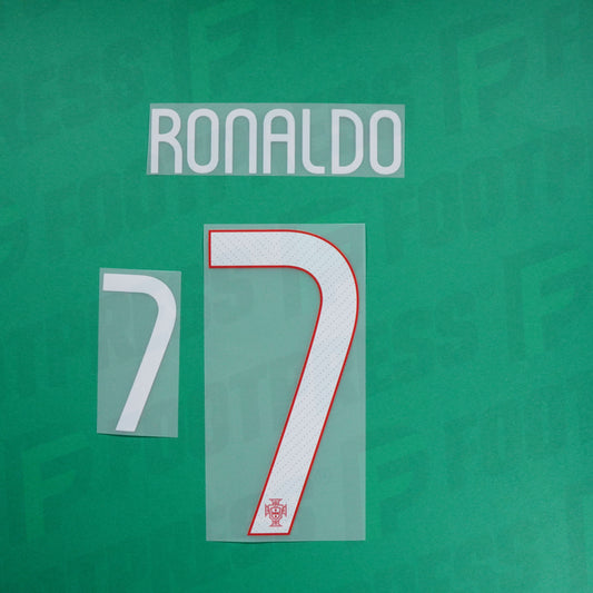 Official Nameset - Portugal CHILD, Ronaldo, WC 2014, Home JUNIOR, White