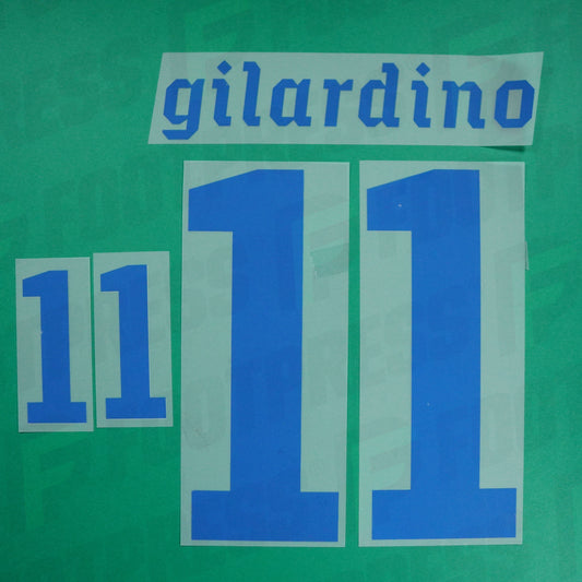Flocage Officiel - Italie, Gilardino, Euro 2012, Away, Bleu