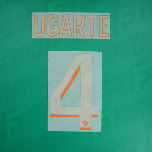 Flocage Officiel - Paris Saint-Germain, Ugarte, 2023/2024, Third, Argenté/Orange