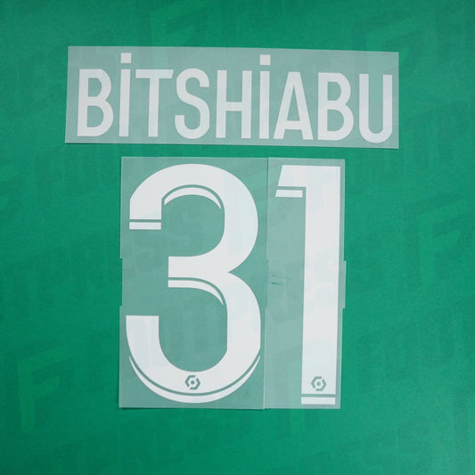 Flocado Oficial - Paris Saint-Germain, El Chadaille Bitshiabu, 2022/2023, Local, Blanco (PSG)