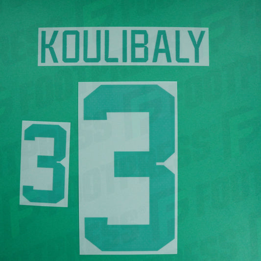 Flocage Officiel - Sénégal, Koulibaly, 2022, Home, Vert