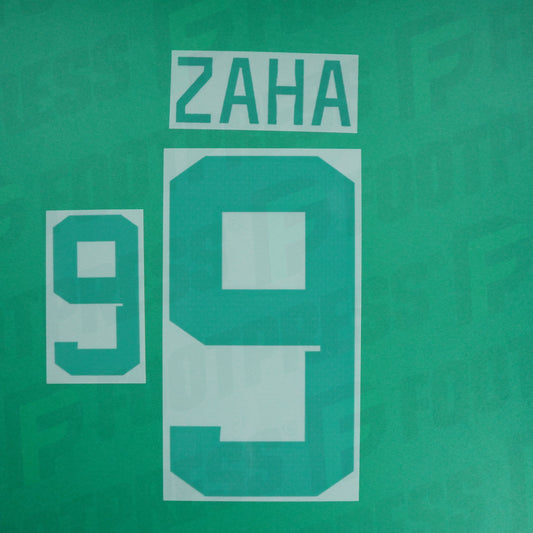 Official Nameset - Ivory Coast, Zaha, 2022, Away, Green