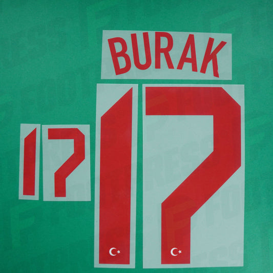 Flocage Officiel - Turquie, Burak Yilmaz, 2022, Home, Rouge
