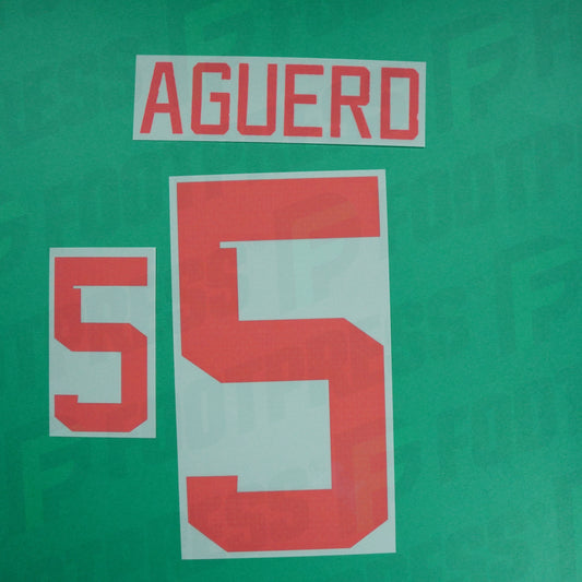 Flocado Oficial - Marruecos, Aguerd, 2022, Segunda, Rojo