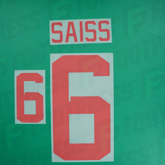 Official Nameset - Morocco, Saiss, 2022, Away, Red