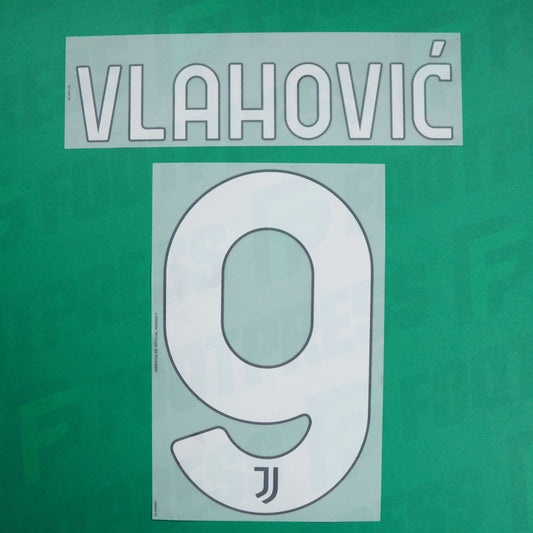 Flocage Officiel - Juventus, Vlahovic, 2022/2023, Away, Blanc