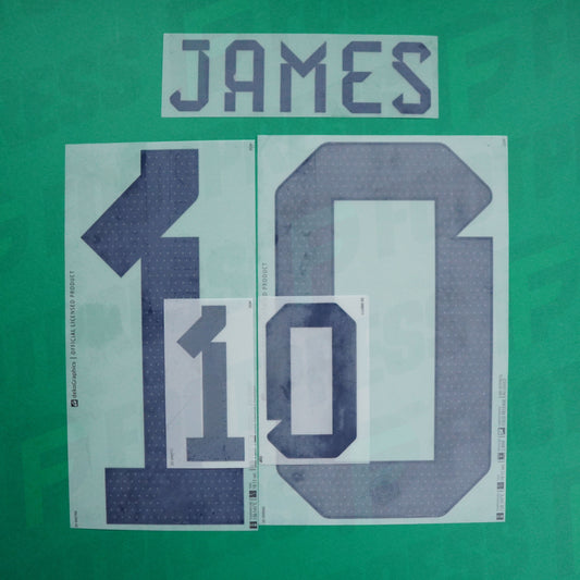 Flocage Officiel - Colombie, James Rodriguez, 2022, Home, Bleu foncé