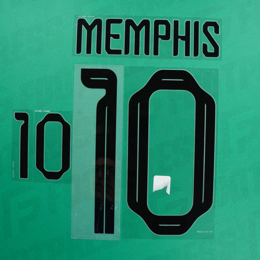 Flocage Officiel - Pays-Bas, Memphis, 2022, Home, Noir