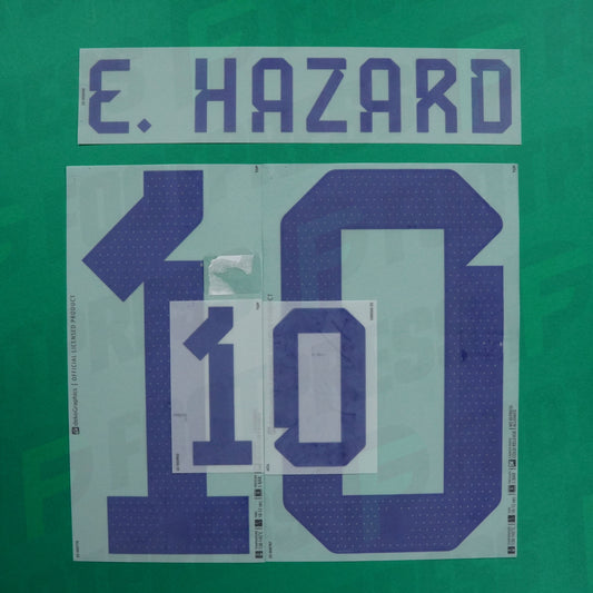 Flocage Officiel - Belgique, Hazard, 2022, Away, Bleu violet