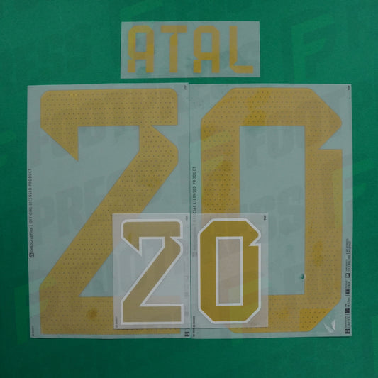 Flocage Officiel - Algérie, Atal, 2022, Home, Doré