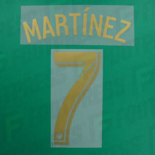 Flocage Officiel - Atlanta United FC, Martinez, 2015/2020, Home, Doré