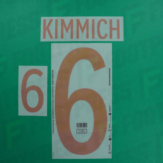 Flocage Officiel - Allemagne, Kimmich, 2022, Away, Doré