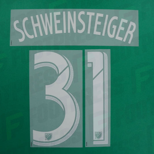 Flocage Officiel - Chicago Fire, Schweinsteiger, 2015/2020, Away, Blanc
