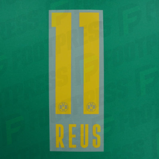 Flocage Officiel - Dortmund, Reus, 2021/2022, Away, Jaune