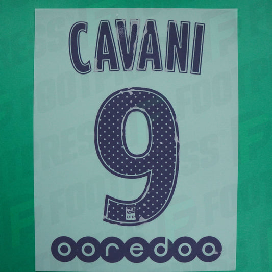 Official Nameset - Paris Saint-Germain, Cavani, 2017/2018, Away, Blue (PSG)