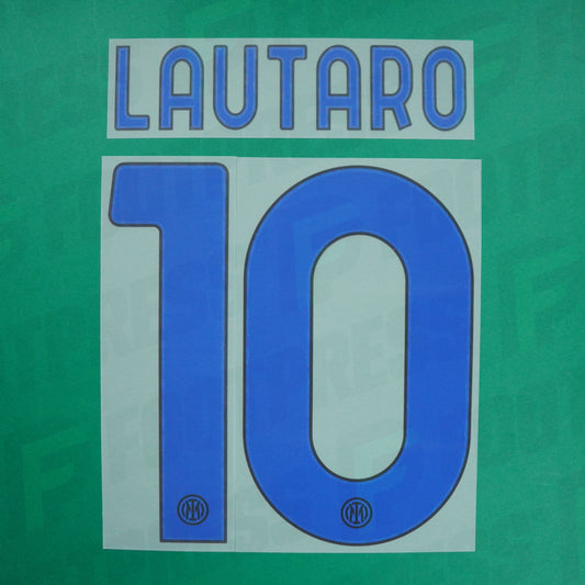 Flocage officiel - Inter Milan, Lautaro Martinez, 2023/2024, Away, Bleu foncé/Noir