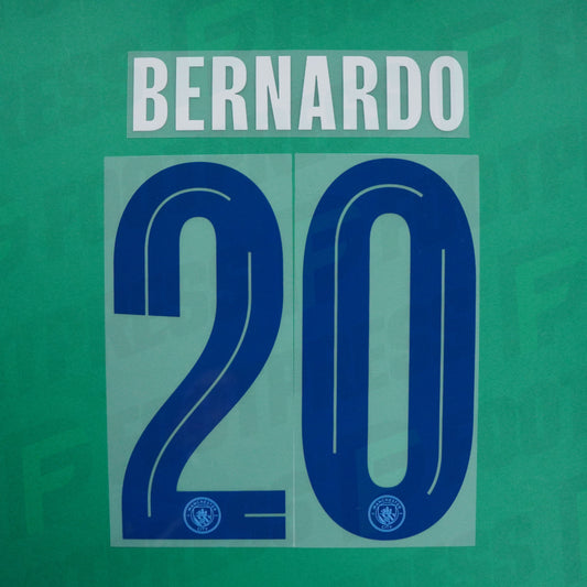 Flocage officiel - Manchester City, Bernardo Silva, 2023/2024, Home Europe, Bleu