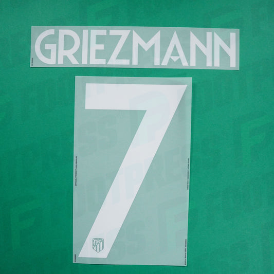 Flocage officiel - Atletico Madrid, Griezmann, 2023/2024, Home, Blanc