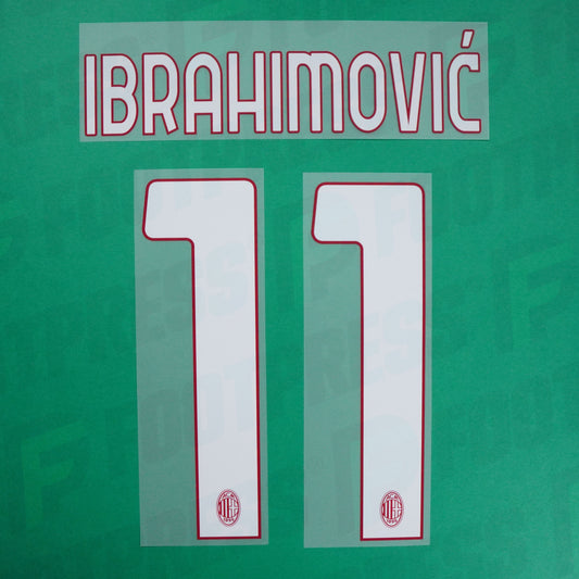 Official Nameset - AC Milan, Ibrahimovic, 2022/2023, Home, White