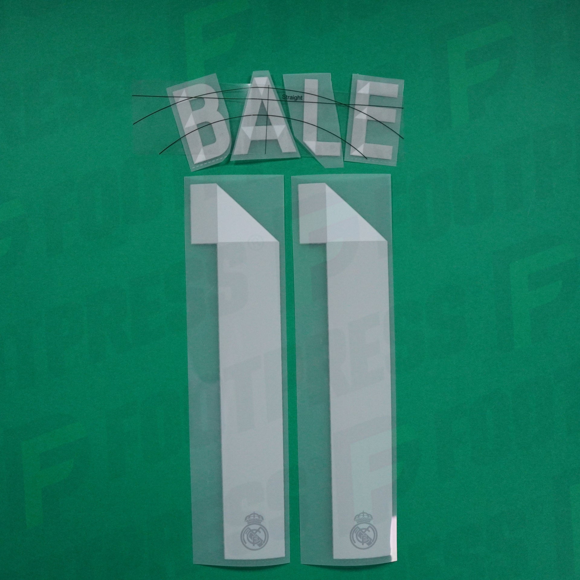 Flocage officiel Bale N°11 liga Réal Madrid 2013/2014 Away