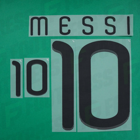 Flocage Officiel - Messi, Argentine, 2010, Home, Noir