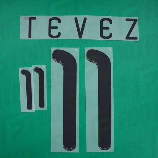 Flocado Oficial - Argentina, Tevez, WC 2010, Local, Negro,