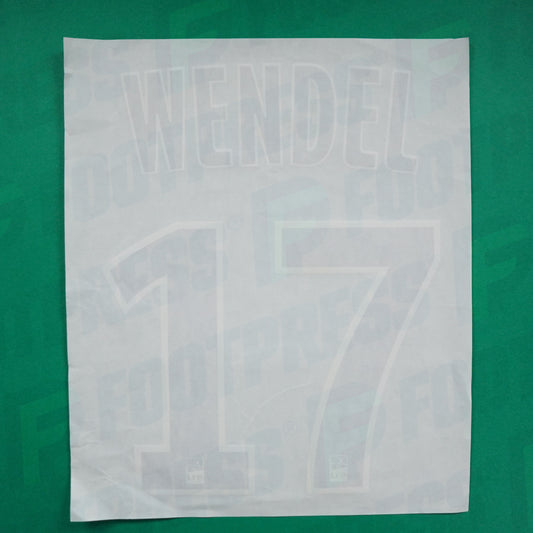 Flocage Officiel - Wendel, Girondins de Bordeaux, 2010/2011, Away, Bleu foncé/Blanc