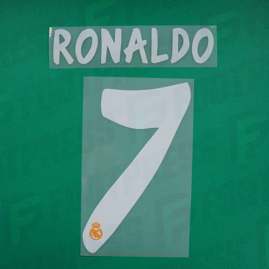 Flocado Oficial - Real Madrid, Ronaldo, 2013/2014, Visitante, Blanco