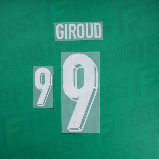 Flocage Officiel - France ENFANT, Giroud, 2024, Home JUNIOR, Blanc