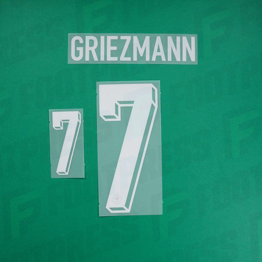 Flocage Officiel - France ENFANT, Griezmann, 2024, Home JUNIOR, Blanc