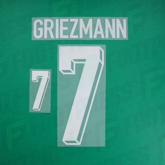 Flocage Officiel - France, Griezmann, 2024, Home, Blanc