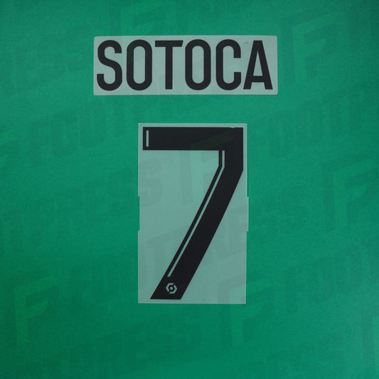 Flocage Officiel - RC Lens, Sotoca, 2023/2024, Third, Noir