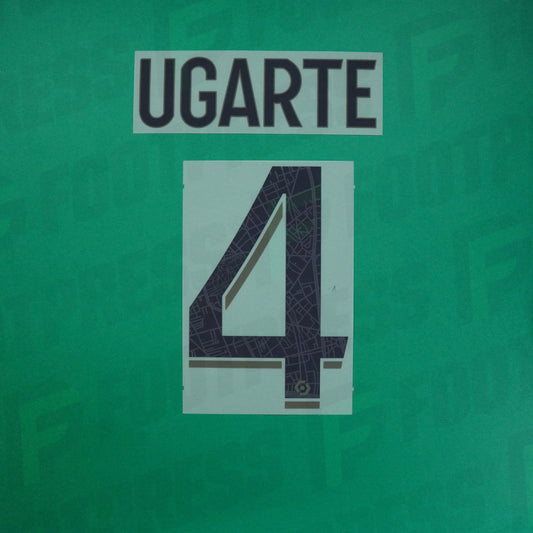 Flocage Officiel - Paris Saint-Germain, Ugarte, 2023/2024, Fourth, Noir/Vert