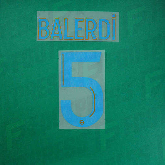 Flocage Officiel - Olympique de Marseille, Balerdi, 2023/2024, Home, Bleu