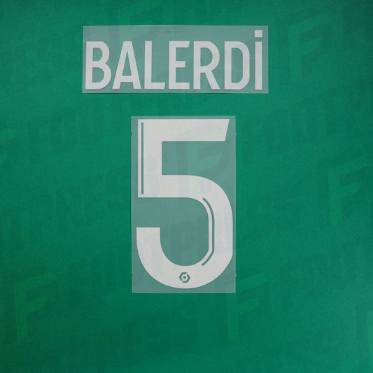 Flocage Officiel - Olympique de Marseille, Balerdi, 2023/2024, Away, Blanc