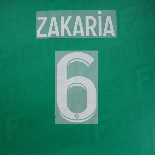 Flocage Officiel - AS Monaco, Zakaria, 2023/2024, Home, Blanc