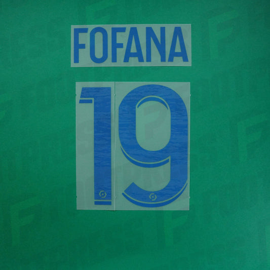 Flocage Officiel - AS Monaco, Fofana, 2023/2024, Third, Bleu