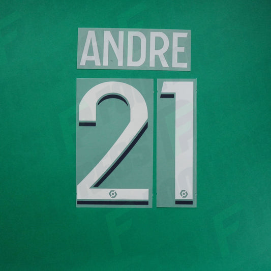 Flocage Officiel - Lille OSC, André, 2023/2024, Home, Blanc/Bleu