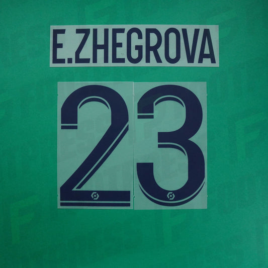 Flocage Officiel - Lille OSC, Zhegrova, 2023/2024, Away, Bleu Foncé
