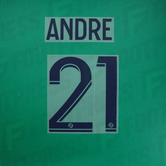Flocage Officiel - Lille OSC, André, 2023/2024, Away, Bleu Foncé