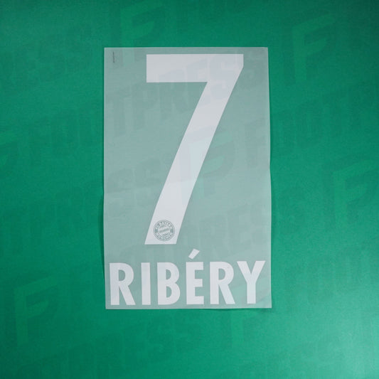 Flocage Officiel - Bayern Munich, Ribéry, 2014/2015, Home, Blanc