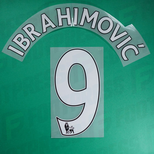 Flocage Officiel - Manchester United, Ibrahimovic, 2013/2019, Home, Blanc