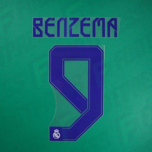 Flocado Oficial - Real Madrid, Benzema, 2021/2022, Local LDC, Azul