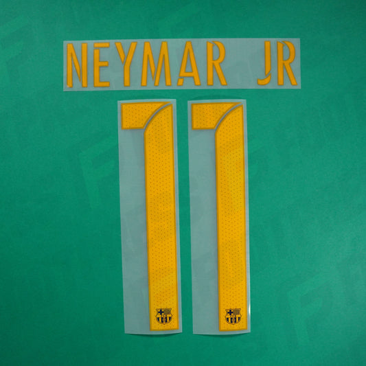 Flocado Oficial - FC Barcelona, ​​​​Neymar JR, 2016/2017, Local, Naranja