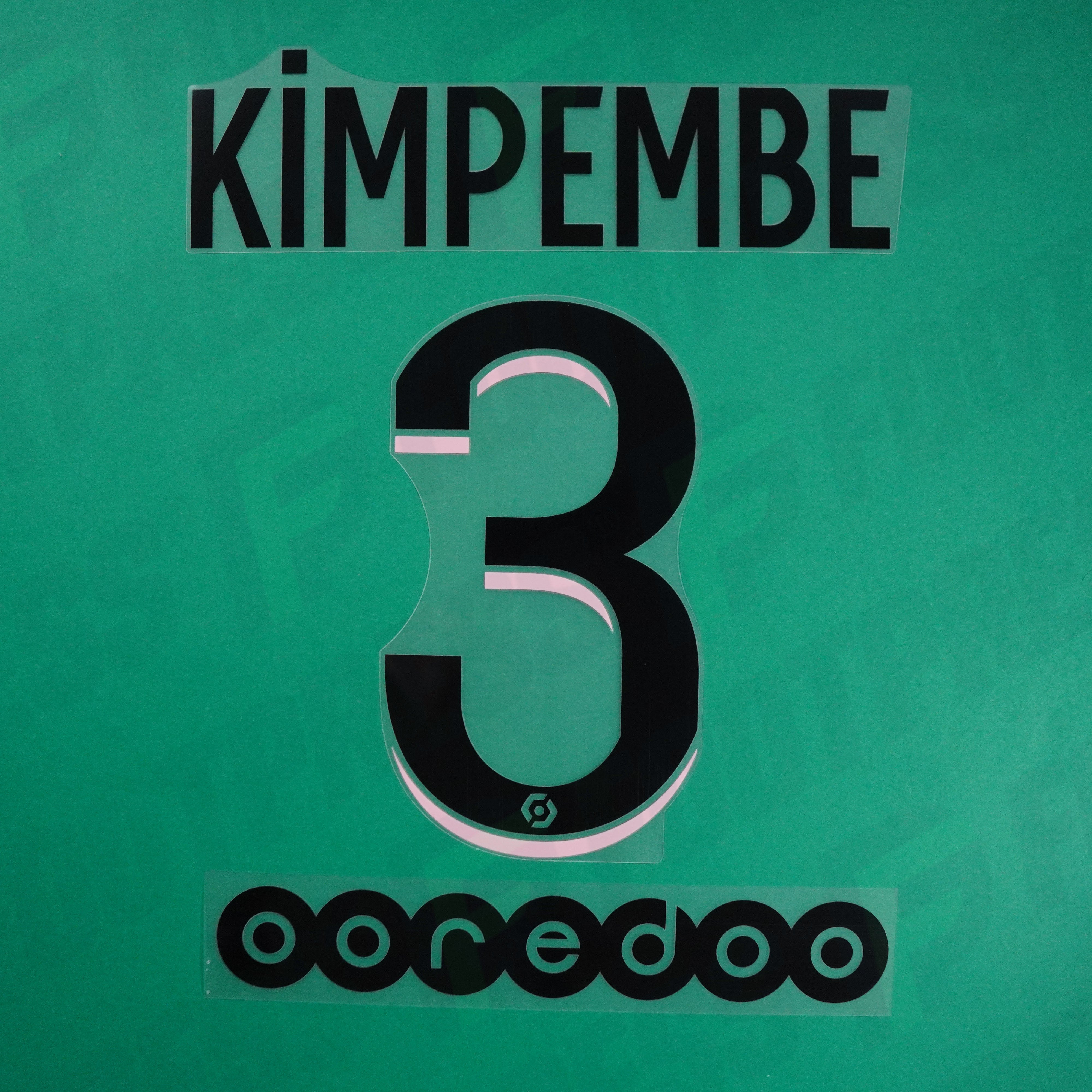 Kimpembe 3 (flocage ligue 1 Conforama) - 18/19 PSG Exterieur - FLOQUE ME Kimpembe 3 (flocage ligue 1 Conforama) - 18/19 PSG Exterieur - FLOQUE ME