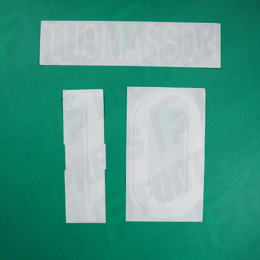 Flocage Officiel - RC Strasbourg, Thomasson, 2022/2023, Home, Blanc